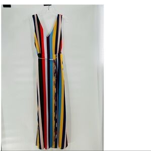 Belle Vere striped dress sleeveless multicolored size L
